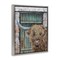 Stupell Industries Highland Cow by Barn Door Floating Frame, design by Jean Plout